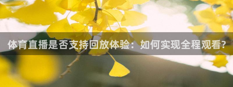 9255tv直播nba在线观看：体育直播是否支持回放体验：如何实现全程观看?